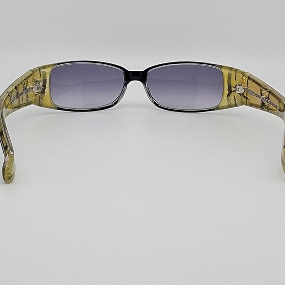 Ete Bollene Canario Black Yellow Real Feathers Frame Grey Lens Sunglasses w Case main image 10